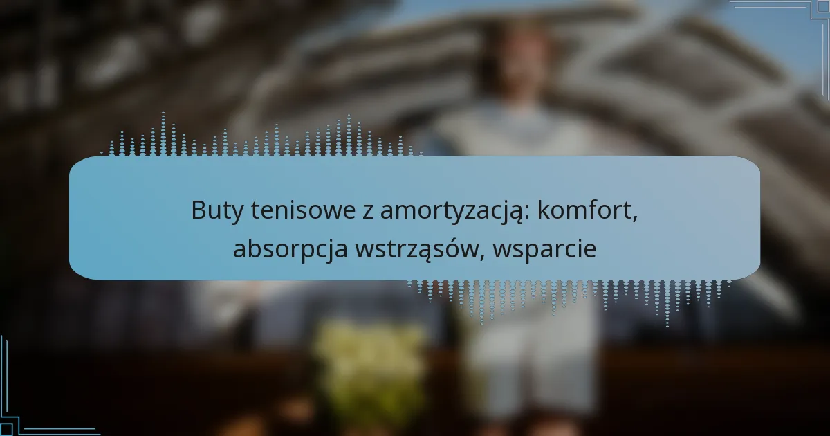 Buty tenisowe z amortyzacją: komfort, absorpcja wstrząsów, wsparcie