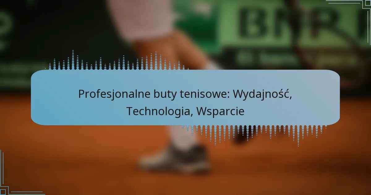 Profesjonalne buty tenisowe: Wydajność, Technologia, Wsparcie