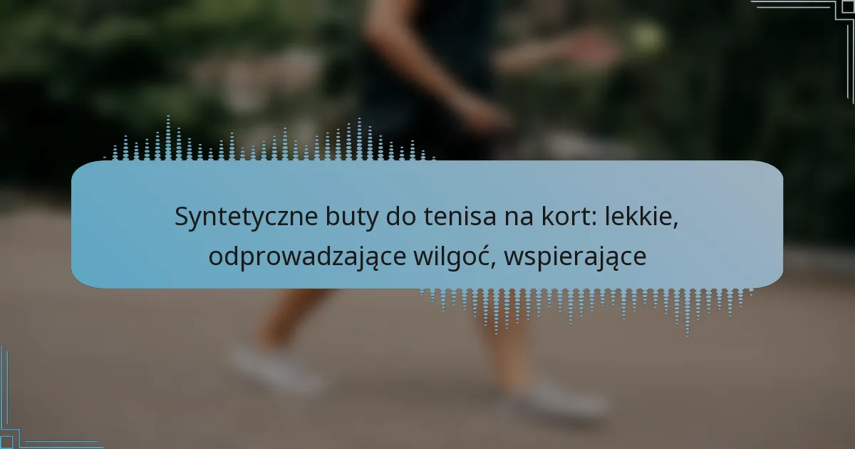 Syntetyczne buty do tenisa na kort: lekkie, odprowadzające wilgoć, wspierające